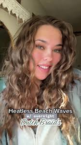 Heatless Beach Waves and Dutch Braid Tutorial