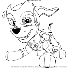 Coloring page paw patrol mighty pups paw patrol. Marshall From Paw Patrol Mighty Pups Coloring Page Coloring Home