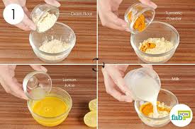 Combine Gram Flour Turmeric Milk And Lemon Juice In A Bowl To Make A Diy Face Mask For Oily Skin Blackhe Mask For Oily Skin Diy Face Mask Control Oily Skin mask for oily skin diy face mask