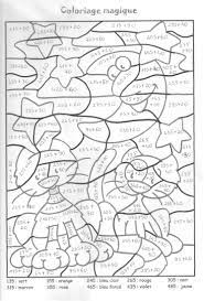 exercice table de multiplication 1 2 3 4 5 coloriages coloriage magique gs lapin disney
