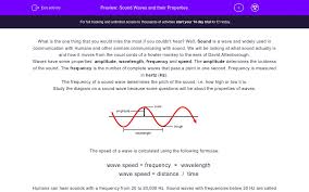 How many waves go past a point in one second; Understand Sound Waves And Their Properties Worksheet Edplace
