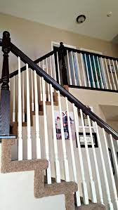 Oak banister makeover | gel stain with no stripping. Staircase Refinishing The Easy Way And For Under 50 Leap Of Faith Crafting