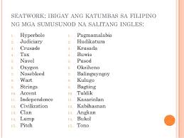Mga Salitang Kaugnay Sa Larangang Akademiko