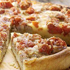 Chicago Style Deep Dish Pizza King Arthur Flour Am Pinning To Get Deep Dish Layering Tips Would Love To Try I Deep Dish Pizza Recipe Deep Dish Pizza Recipes