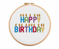 I find it takes my10 year old longer to backstitch her projects than it does to cross stitch them, so we're just sticking to the cross stitch for now. Stitchme Gifts Wp Content Uploads 2016 05 Happy Birthday Candles Cross Stitch Pattern Web Jpg Cross Stitch Cards Cross Stitch Heart Cross Stitch Art