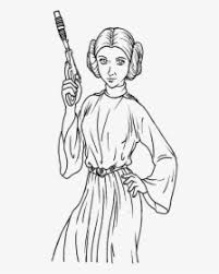 Leia Drawing Black And White Star Wars Princess Leia To Color Hd Png Download Kindpng Even today, over 30 years aback the absolution of return of the jedi, with the prequels and. leia drawing black and white star