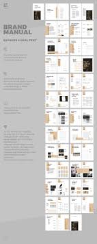 Brand Manual And Identity Template Corporate Design Brochure With Real Text Minimal And Professional Brand Man Brochure Design Brand Manual Layout Design