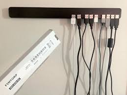 No More Mess Magnetic Usb Cable Organizer Ikea Hackers Ikea Organization Hacks Ikea Hackers Ikea Organization