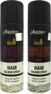 When the light hits it just right, it changes colors thanks to flecks of glitter. Berina Hair Color Spray Purple Red Pack Of 2 Hair Spray Price In India Buy Berina Hair Color Spray Purple Red Pack Of 2 Hair Spray Online In India