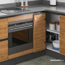 In case you do not find a solution to your base corner cabinet, use the overlooked space for trash and recycling receptacles. Limited Space When Remodeling Our Kitchen Cabinets Rincomatic Blog