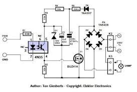 Dimmer With Mosfet This Circuit Shows That Dimmers Intended For Use At Mains Voltage Do Not Always Have To Contain A Triac Her Arduino Dimmer Circuit Diagram