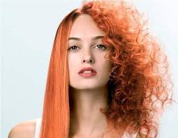 Half Straight And Half Curly Hairstyle My Hairstyles Site Thick Hair Styles Permed Hairstyles Long Curly Hair