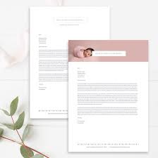 10 letterhead with two logos ranked in order of popularity and relevancy. Photographer Letterhead Template A4 Newborn Photographer Etsy Photo Marketing Templates Letterhead Template Photoshop Template Design