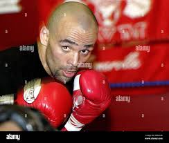 WBA welterweight champion Luis Collazo of New York City works out at a gym  during media day in Somerville, Mass., Tuesday, May 9, 2006. British boxer  Ricky Hatton will challenge Collazo at
