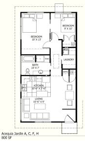 Small House Plans Under 800 Sq Ft Move Bath To Second Bedroom And Expand Kit Living Or Desk Area Small House Layout Small House Plans House Floor Plans