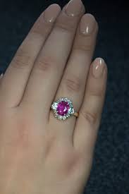 Young women in myanmar shunning traditional neck rings. Vintage No Heat 2 71 Ct Burma Ruby Diamond Engagement Ring Antique Jewelry Vintage Rings Faberge Eggs