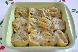 Conchiglioni Ripieni Di Salmone E Broccoli Ricetta Ricette Idee Alimentari Cibo