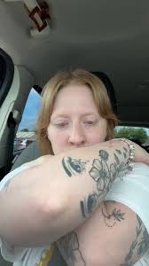 Spongebob Cloud Tattoo behind Ear