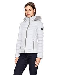 Nautica Womens Short Stretch Packable Coat