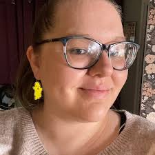 Cute Ghost Earrings Laser Cut Iridescent Rainbow