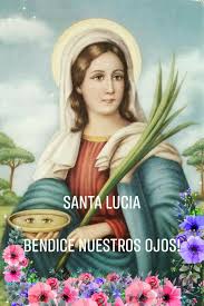 Pin By Miladys On Frases Santas Y Santos Santa Lucia Lucia Mona Lisa