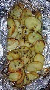 Sliced Potatoes On The Grill Grilled Potatoes Foil Potatoes On Grill Sliced Potatoes