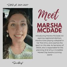 Up next is our Secretary, Marsha McDade! Aside from playing and coaching  volleyball, Marsha's interest lies in helping people with their  relationship with food, specifically with how they view it. It is