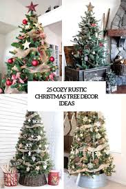 I love this idea for decorating your christmas tree because you can still go traditional on the actual tree décor. 25 Cozy Rustic Christmas Tree Decor Ideas Digsdigs