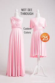 Blush Pink Infinity Dress Bridesmaid Dress Convertible Multiway Dress Multi Way Dress Wedding Cake Tops Blush Pink Bridesmaid Dresses