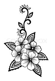 Set flowers daisy bunch vintage victorian frame border monogram floral ornament leaf scroll engraved retro pattern decorative design tattoo black and white filigree calligraphic vector heraldic shield. Beautiful Floral Element Stock Vector Colourbox