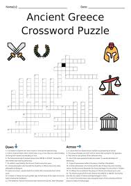Check spelling or type a new query. Giant A3 Ancient Greece Crossword Puzzle Teaching Resources