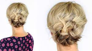 Rhapsody is a hairstyle that takes a little length to create. Knotted Updo For Short Hair Youtube
