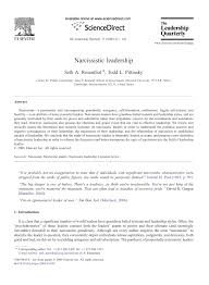 Pdf Narcissistic Leadership