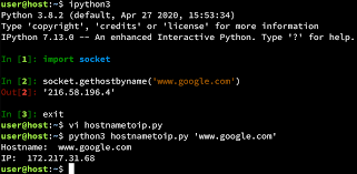 How To Get Ip Address Of Host Using Python