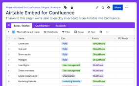 Airtable For Confluence Embed Airtable Bases Views Or Forms Within Confluence Pages In 2020 Confluence Self Assessment News Apps