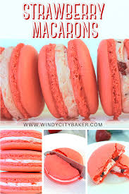 Strawberry Macarons Recipe In 2020 Strawberry Macarons Recipe Macaron Recipe Lemon Macaron Recipe
