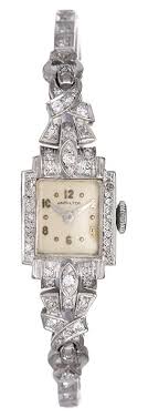 Free shipping for many products! Ladies Vintage Hamilton White Gold Diamond Ladies Watch