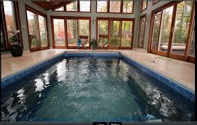 An Original Endless Pools Swimming Machine Installed Indoors And Fully In Ground In A Sunroom In Edison New Jersey Endless Pool Swimming Machine Pool