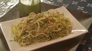 Delicious Raw Vegan Zucchini Kelp Noodles With Cilantro Pesto Conscious Health Recipe Cilantro Pesto Raw Food Recipes Pesto Sauce