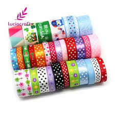 Lucia Artesanias Mezclado Multi Impreso Grosgrain Cintas De Saten Costura Diy Hairbows Regalo Envoltura Navidad Cinta Costura Hazlo Tu Mismo Costura Diy Cintas