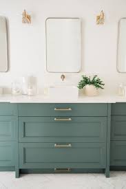 7 Bathroom Vanity Cabinet Colors You Ll See Everywhere In 2020 In 2020 Bathroom Design Bathrooms Remodel Green Bathroom