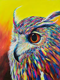 Reddit Art Spectral Owl Acrylic On Canvas 48 X 36 Owl Painting Owl Canvas Painting Owls Drawing