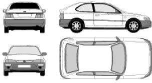 Engine, chassis, body and and electric spare parts for ae110 corolla. 1996 Toyota Corolla Viii E110 3 Door Hatchback Blueprints Free Outlines