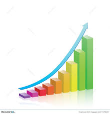 Growth Progress Bar Chart Illustration 15786207 Megapixl