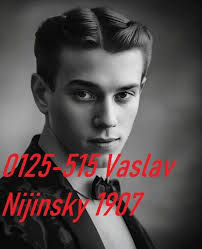 VINTAGE MALE PORTRAIT #0125-515 -vaslav nijinsky 1907