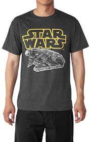 Star Wars Men S Logo Graphic Gray T Shirt Star Wars Men Mens Tshirts Star Wars Shirts