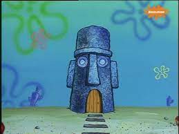 Spongebob patrick and squidward house drawing. Squidward S House Spongebob Painting Spongebob Drawings Disney Canvas Art