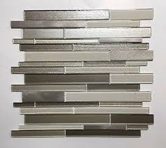 Kitchen wall & floor tiles (24). Elida Ceramica Linear Mosaic Glass And Metal Backsplash Wall Tile 12 99 Picclick