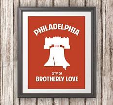 Philadelphia Liberty Bell City Of Brotherly Love Etsy Philadelphia Print Brotherly Love 11x14 Print