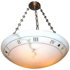 Circa 1900 alabaster ceiling light lighting chandeliers. Large Alabaster Pendant Chandelier Ceiling Light With Incised Roman Numerals Chandelier Ceiling Lights Pendant Chandelier Ceiling Lights